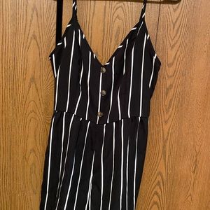 Black and white romper